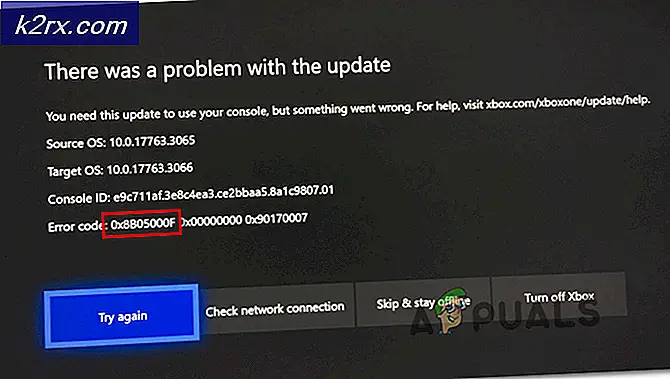 Xbox One-Aktualisierungsfehler 0x8B05000F 0x90170007