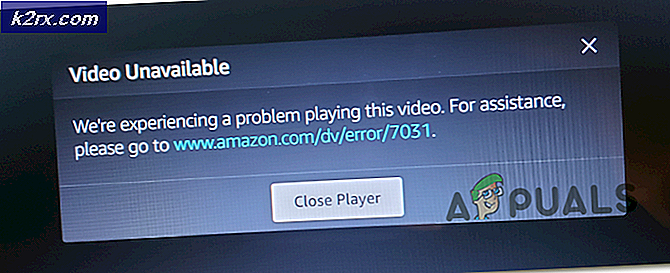 Mã lỗi Amazon Prime Video 7031