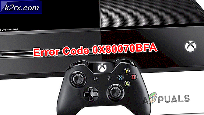 [Fix] Xbox One-felkod 0X80070BFA