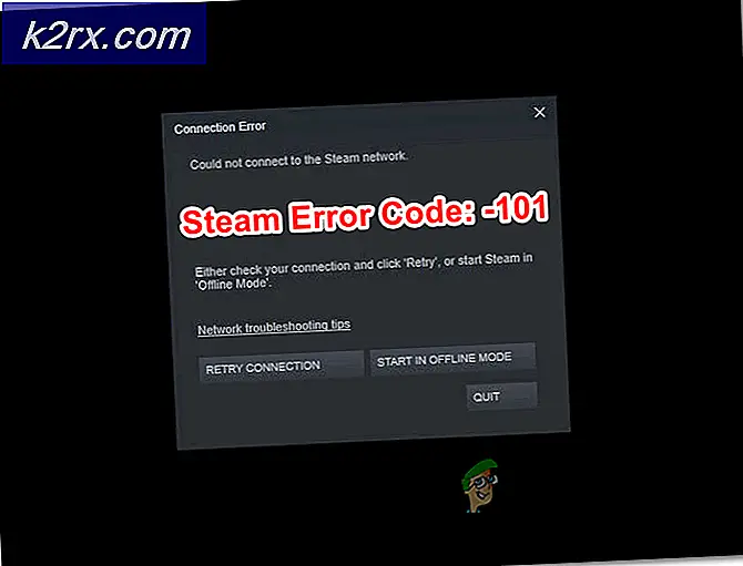 Hoe Steam 'Foutcode: -101' te repareren