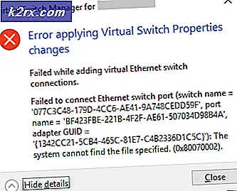 Perbaiki: Kesalahan Menerapkan Properti Sakelar Virtual Hyper-V di Windows 10