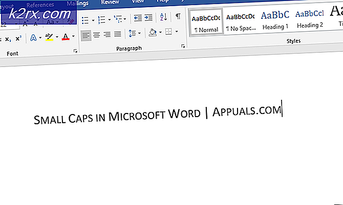 Hoe Small Caps te doen in Microsoft Word?