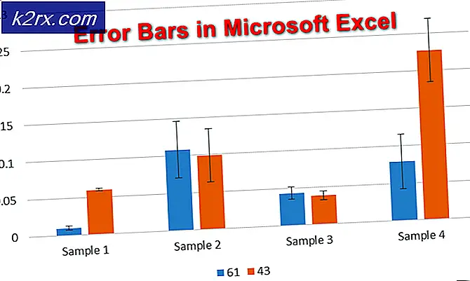 Hur lägger jag till felstaplar i Microsoft Excel?