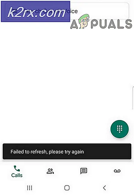 Fix: Google Voice kunde inte uppdateras