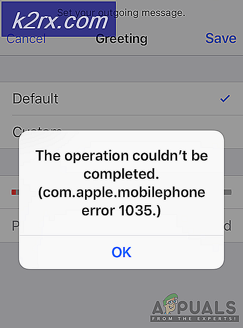 Sådan løses 'com.apple.mobilephonefejl 1035' på iPhone
