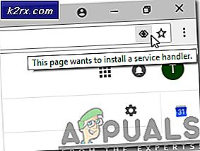 Vad betyder meddelandet ”Den här sidan vill installera en Service Handler” och hur man aktiverar det?