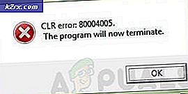 Hur fixar man CLR-fel 80004005 ”programmet avslutas nu”