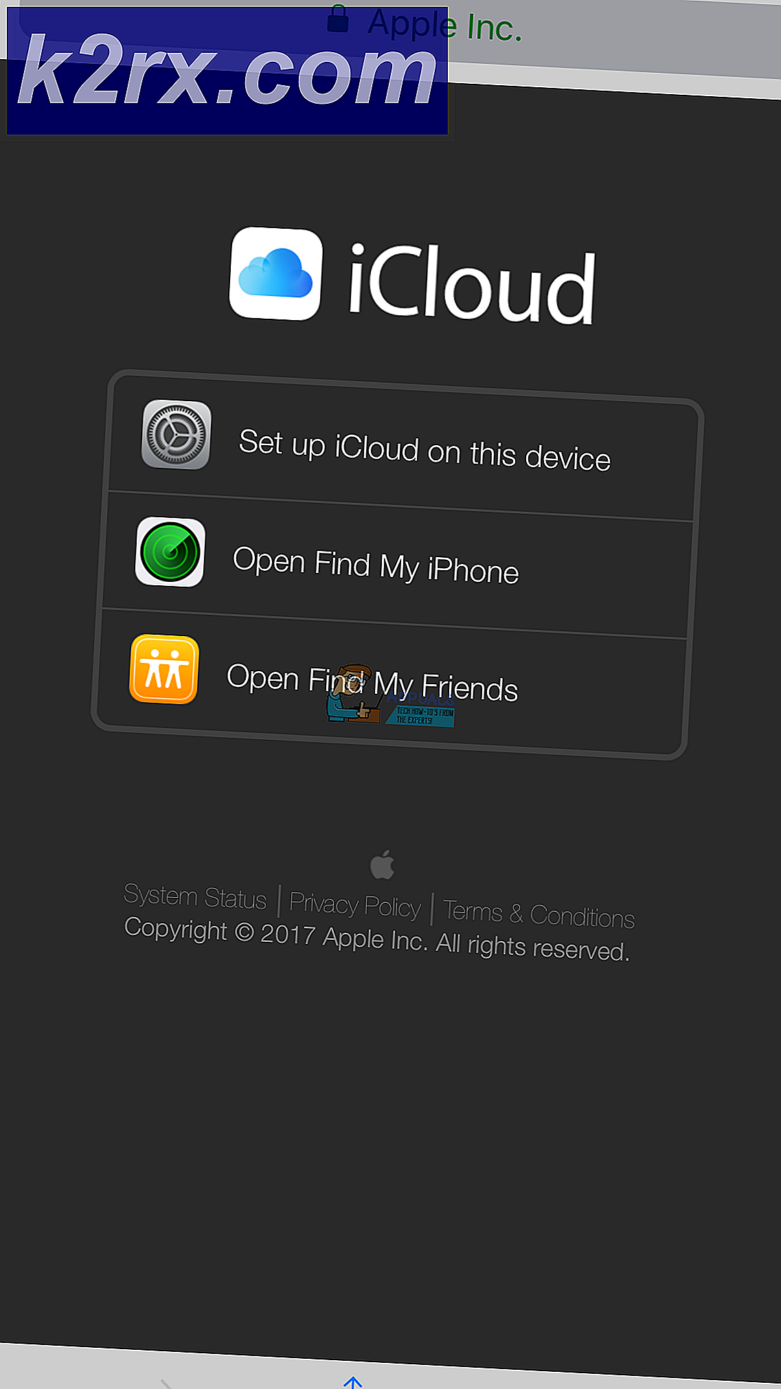 Inloggen op iCloud.com Uw iPhone of iPad gebruiken