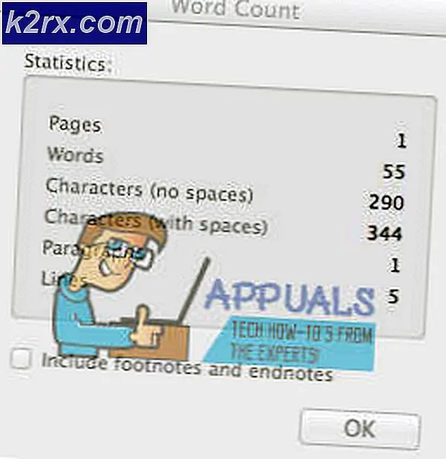 Tekens in Word of pagina's op een Mac tellen