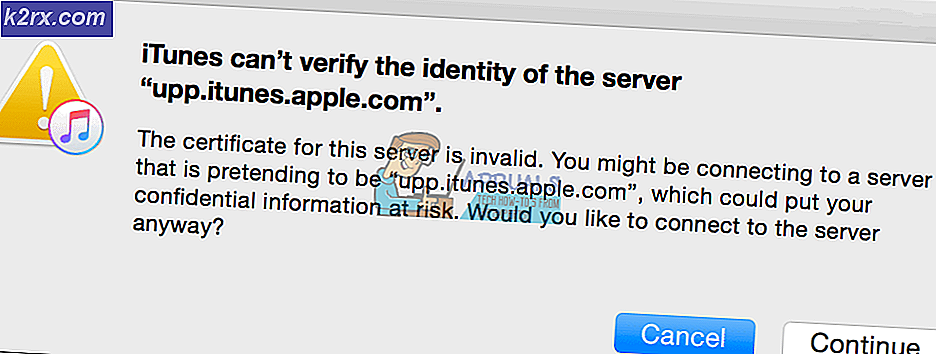 Fix: iTunes kan inte verifiera serverns identitet