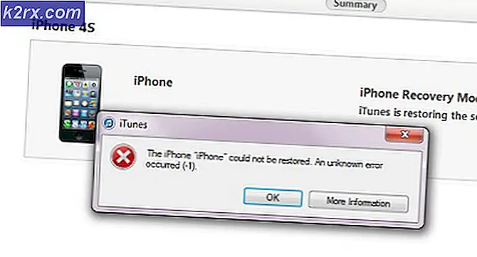 Lösning: iPhone återställer problem okänt fel 1