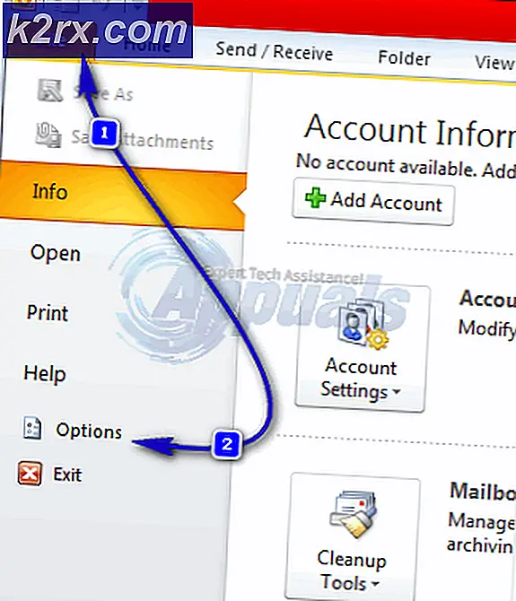 Fix: Sökningen fungerar inte i Outlook 2010
