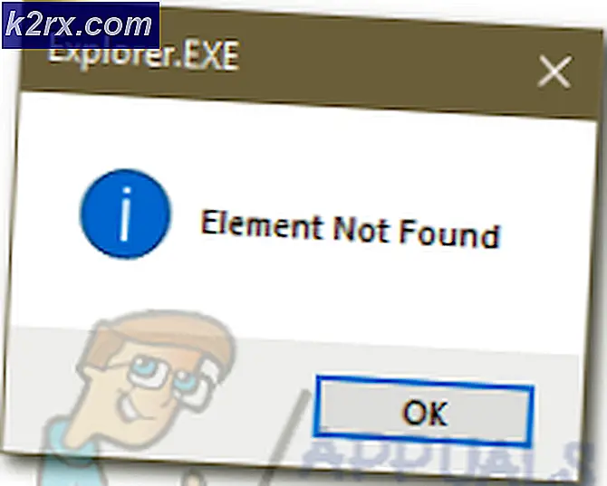 Fix: Element Ej Found Error på Windows 10
