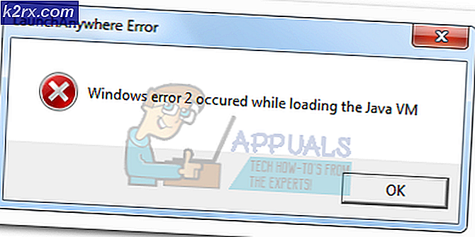 Khắc phục: Lỗi Windows 2 xảy ra khi tải máy ảo Java
