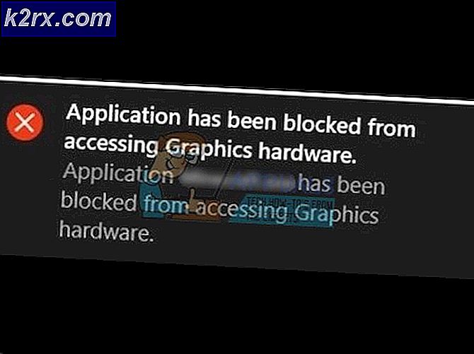 Oplossing: de toepassing is geblokkeerd voor toegang tot grafische hardware