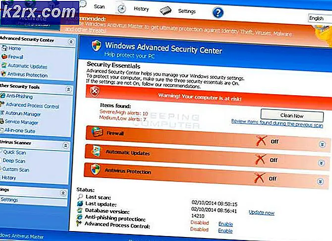 แก้ไข: ลบ Windows Antivirus Master