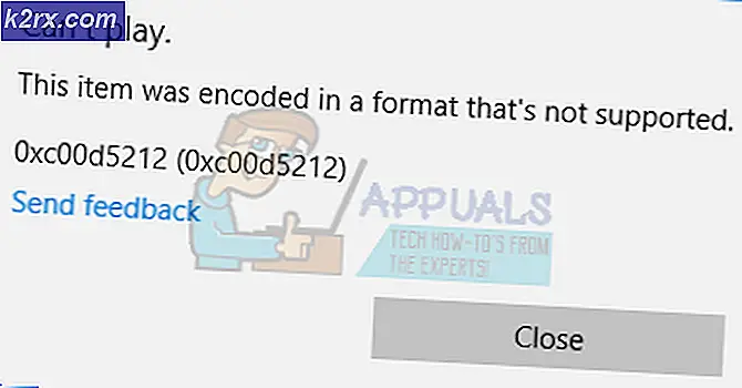 Khắc phục: Định dạng được mã hóa Lỗi Windows 0xc00d5212