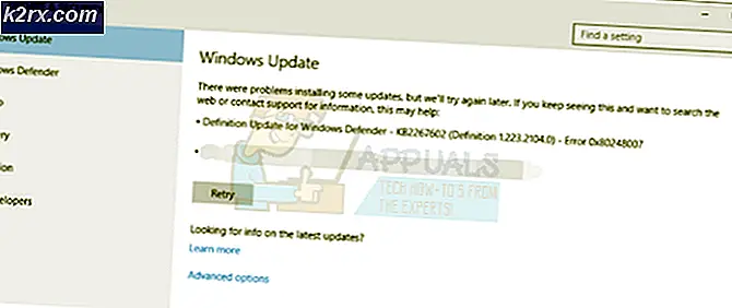 Oplossing: Windows Update Error 0x80248007