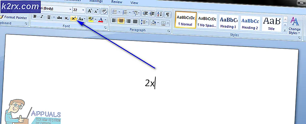 Sådan skriver du en eksponent på en computer