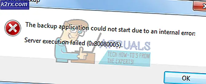 Fix: Serverutförande misslyckades fel 0x80080005