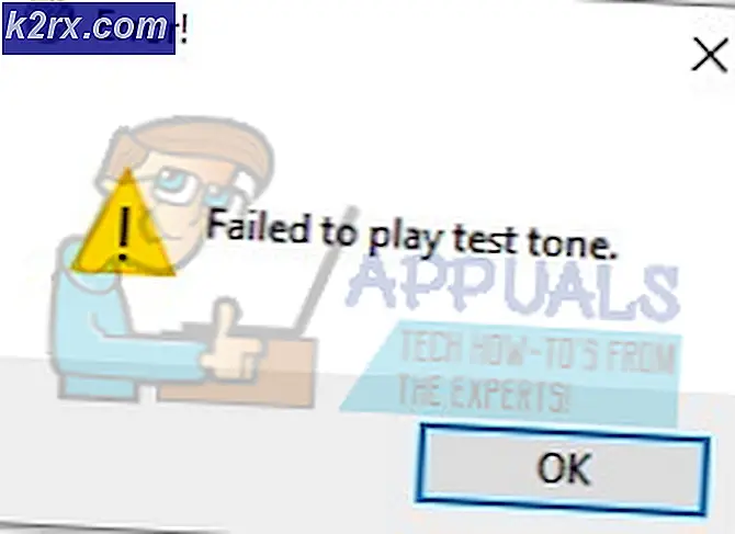 Hoe te repareren Mislukt om testtoon fout te spelen op Windows 7, 8 en 10