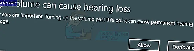 Het uitschakelen van 'Hoog volume kan leiden tot gehoorverlies' Waarschuwing