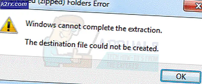 Fix: Windows kan inte slutföra extraktionen