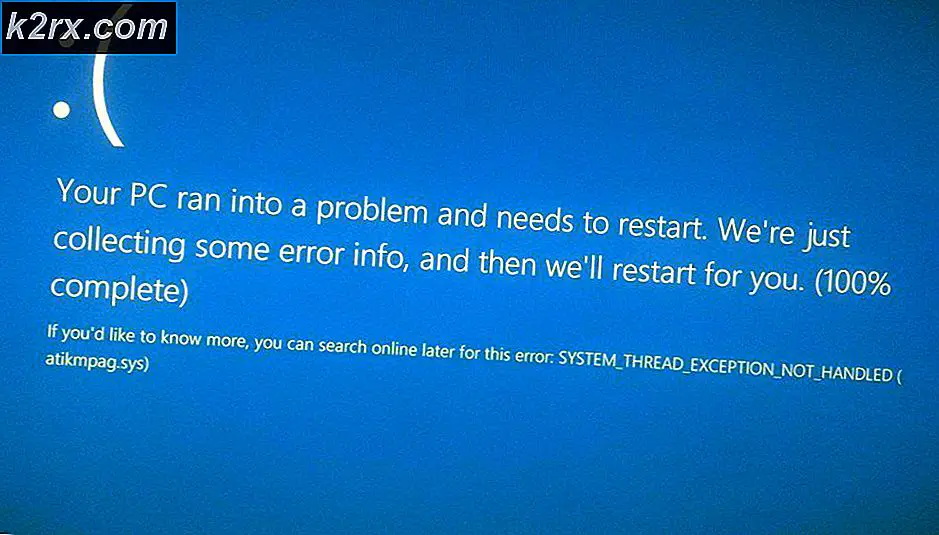 Fix: BSOD Error atikmdag.sys på Windows 10
