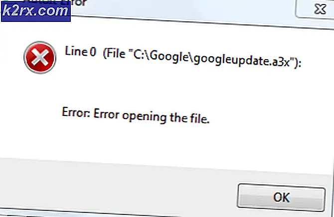 Fix: Fehler C: \ Google \ googleupdate.a3x beim Start