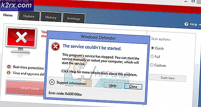 Så här fixar du Windows Defender Error 0x800106ba
