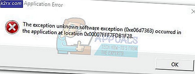 Oplossing: onbekende software-uitzondering 0xe06d7363