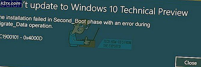 Fix: 0xc1900101 - 0x4000d Fel vid installation av Windows 10