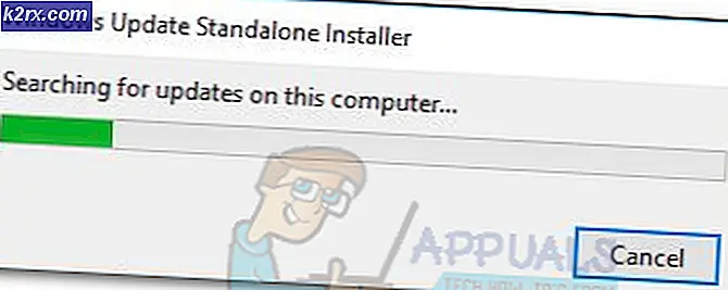 Oplossing: Windows Update Standalone Installer bleef hangen bij Zoeken naar updates