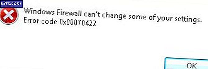 Fix: Windows-brandväggen kan inte ändra inställningsfel 0x80070422