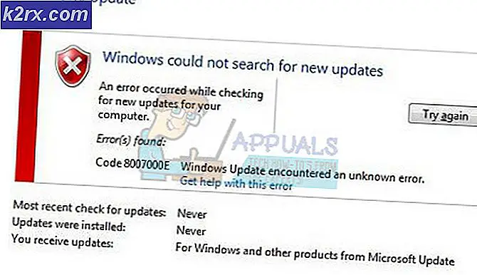 Wie behebt Windows Update Fehler 8007000E