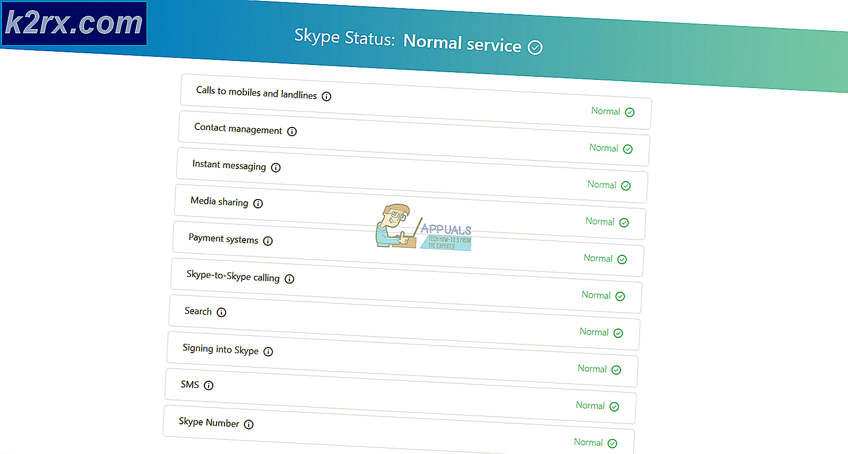 Fix: Tyvärr kunde vi inte ansluta till Skype