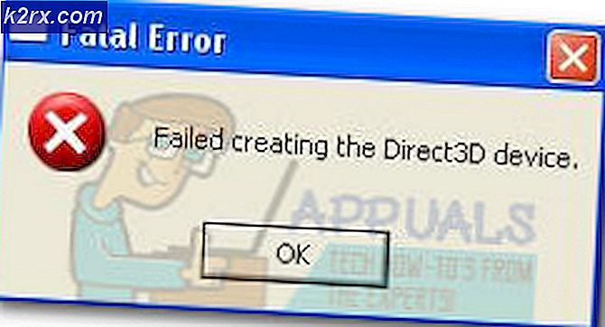 Fix: Misslyckades med att skapa Directx-enhet