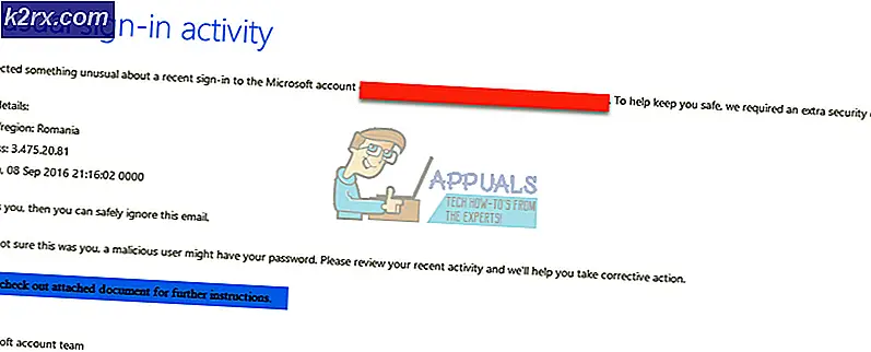 Oplossing: Ongewone aanmeldingsactiviteit van Microsoft Account