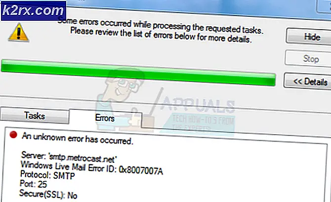 การแก้ไข: มีข้อผิดพลาดที่ไม่รู้จักเกิดขึ้นใน Windows Live Mail