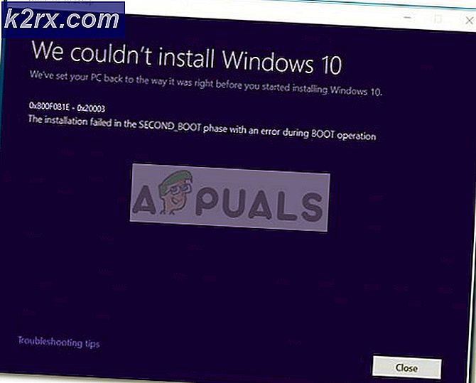 แก้ไข: ข้อผิดพลาด 0x800f081e การปรับปรุงของ Windows 10
