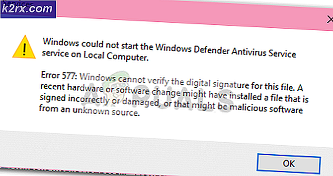 แก้ไข: ข้อผิดพลาดของ Windows Defender 577