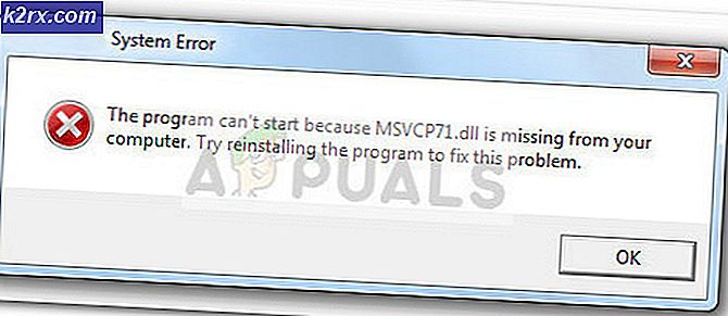Fix: MSVCP71.dll kunde inte hittas