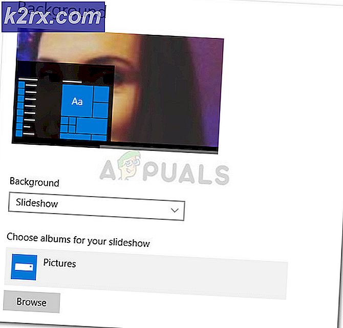 Fix: Windows 10 Achtergrond Slideshow ziet geen submappen