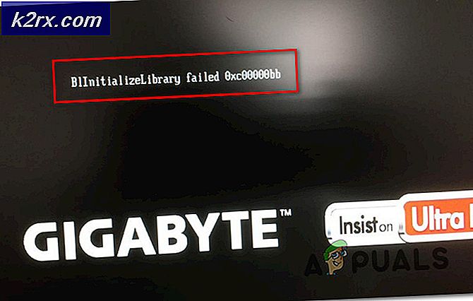 Hvordan fikse ‘BlinitializeLibrary failed 0xc00000bb’ Feil på Windows