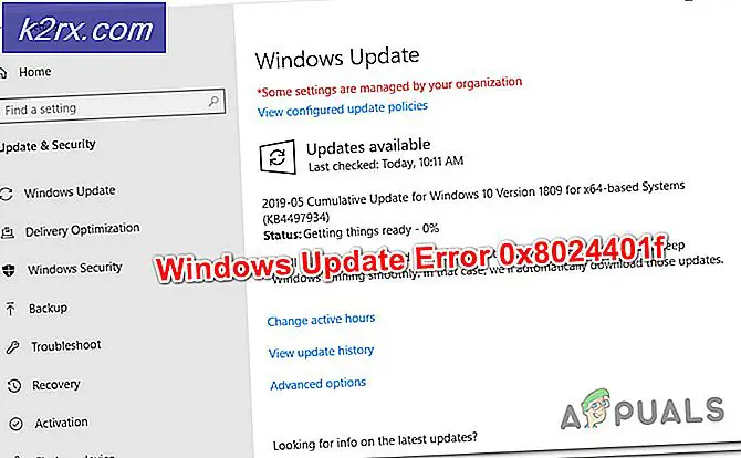 Hvordan fikse Windows Update-feil 0x8024401f?