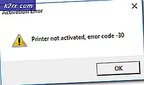 Hoe de printer niet geactiveerd foutcode -30 te repareren?
