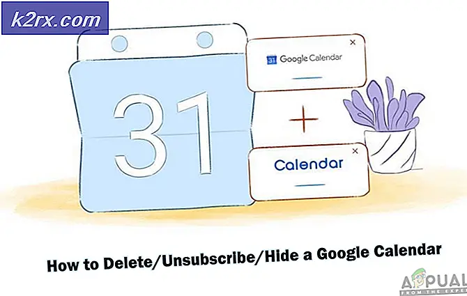 Sådan slettes / afmeldes / skjules en Google Kalender?