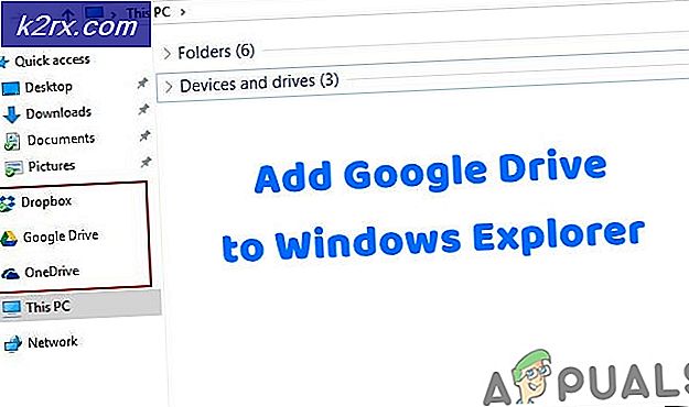 Hvordan legge til Google Drive i sidefeltet i Windows Explorer?