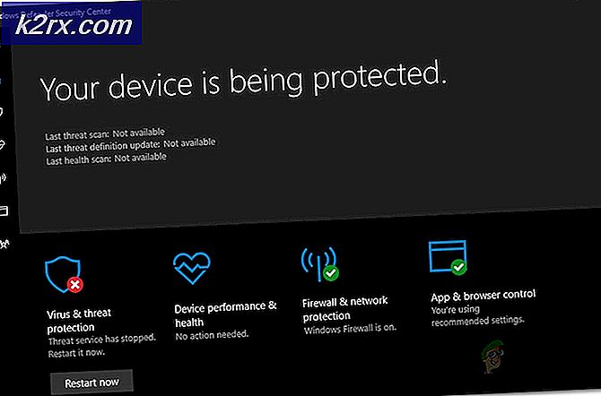 Windows Defender Threat-service is gestopt