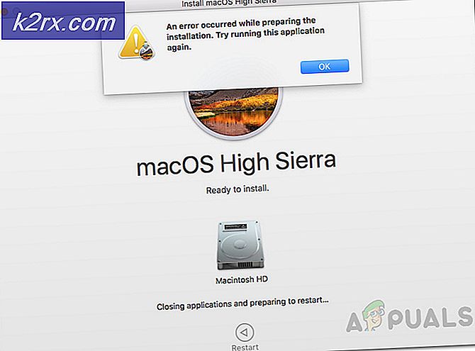 Sådan løses en fejl, der opstod under forberedelsen af ​​installationen på Mac